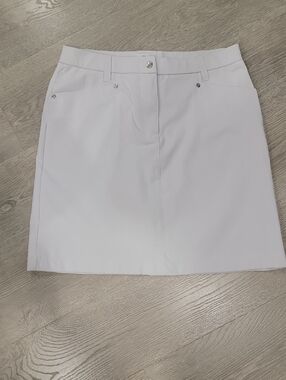 Daily Sports Winter White Women's Golf Skort with Subtle Stud Accents